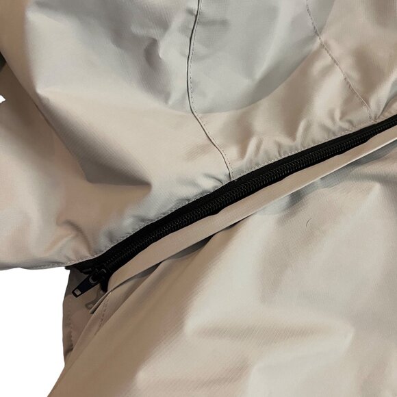 Moerdeng Womens Light Gray Faux Fur Lined Hooded Snow Ski Jacket Size Medium - Picture 7 of 8